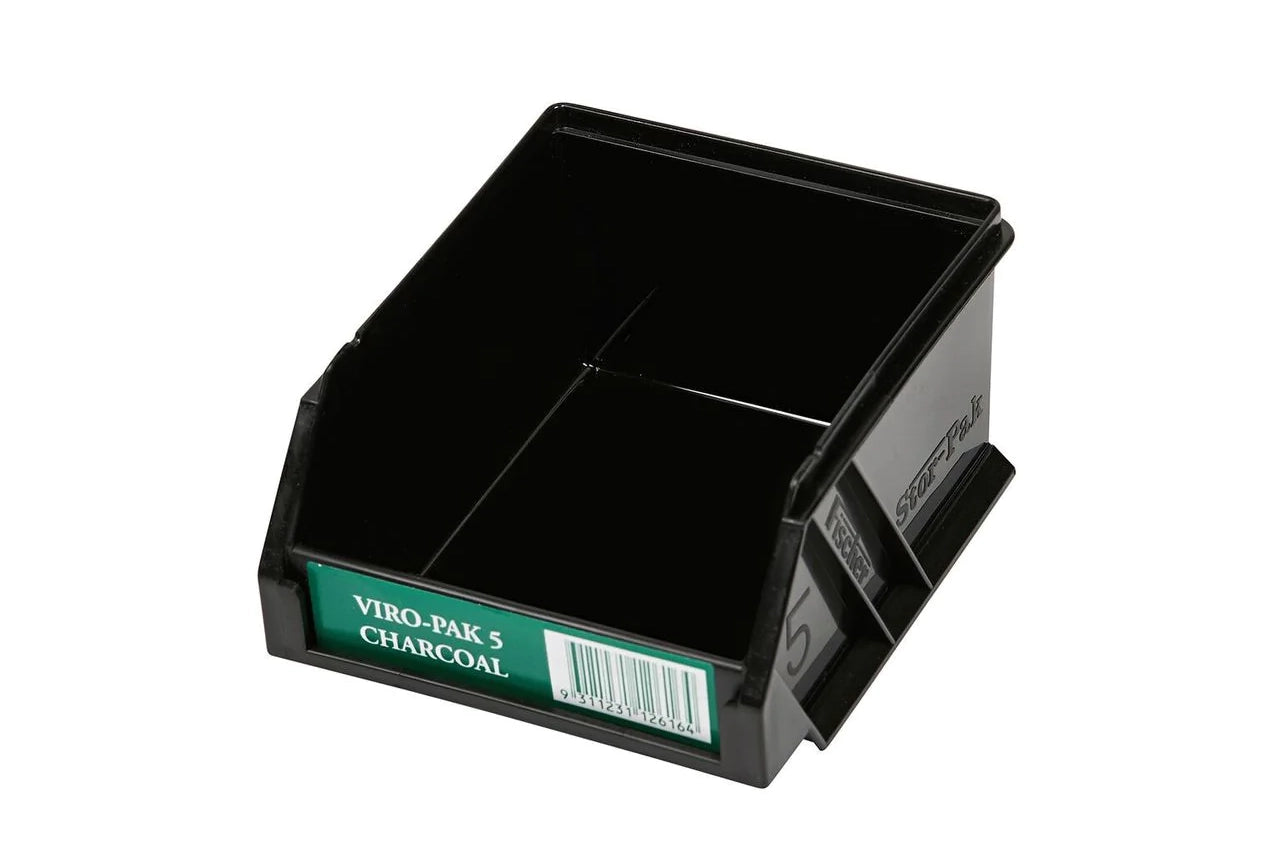 Fischer Plastic Viro-Pak Black Bins and Containers - Australian Made