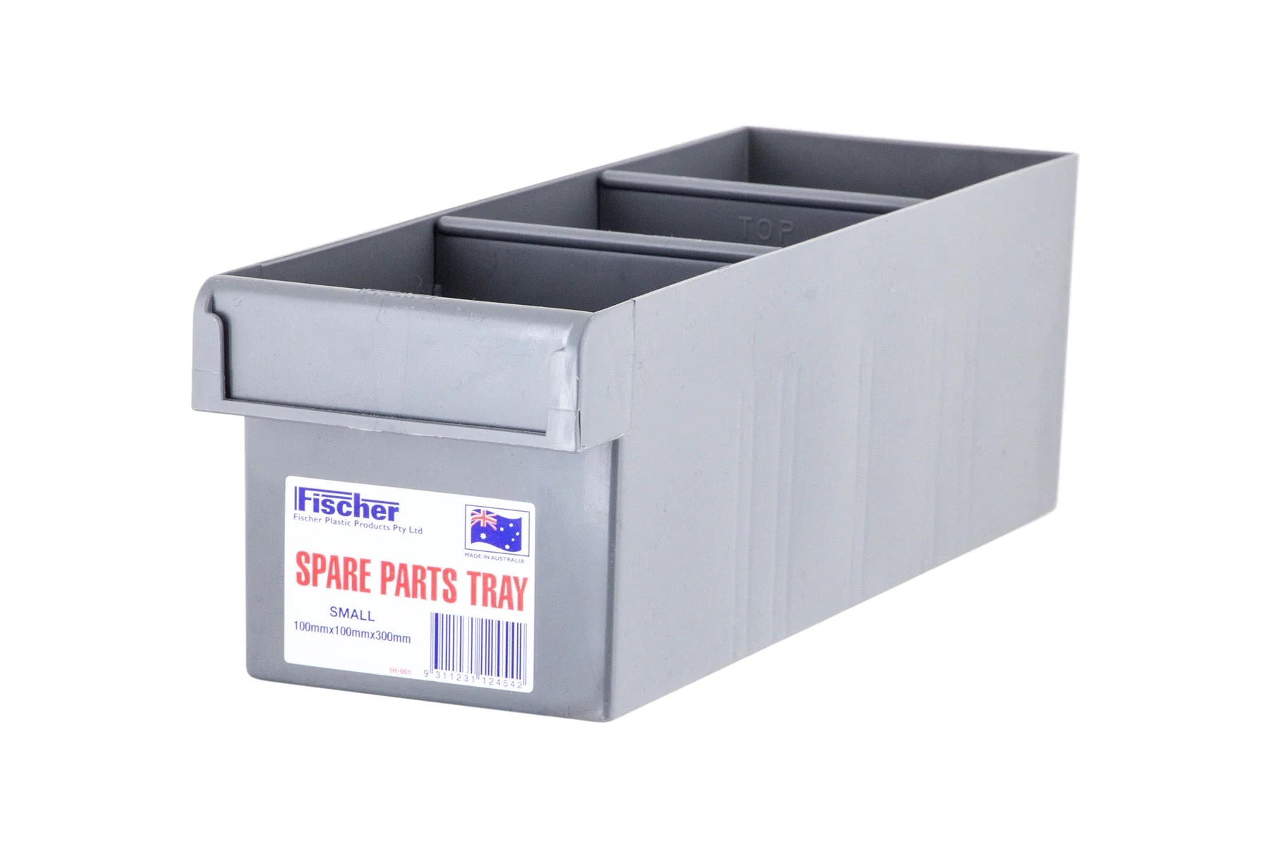 Fischer Plastic Spare Parts Trays Grey - Australian Made