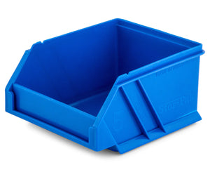 Fischer Plastic Small Stor-Pak 5 Bins with Hanging Rail Kit - Blue