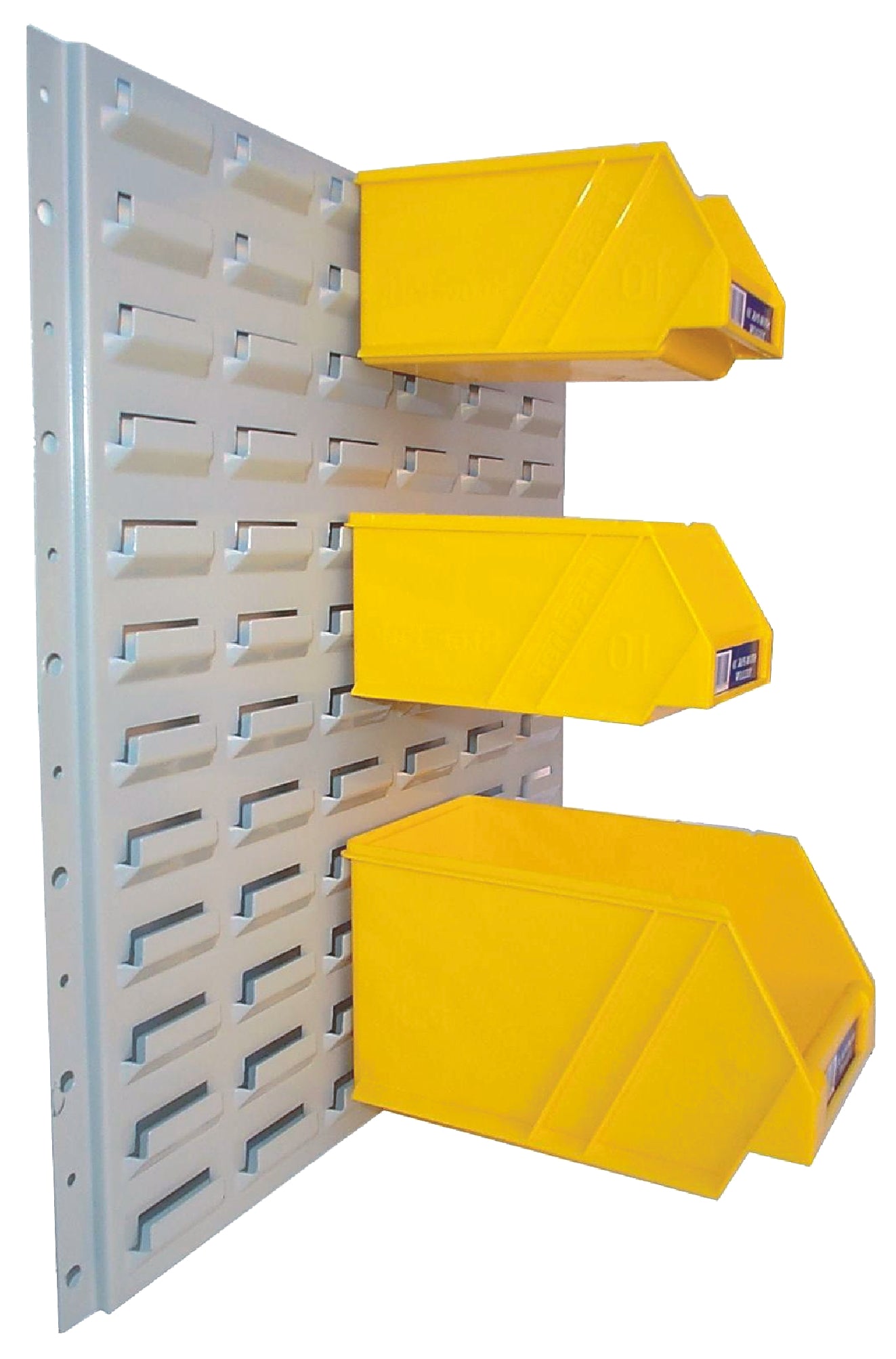 Australian Made Metal Louvre Panels - Grey Powdercoat - Stormor Shelving