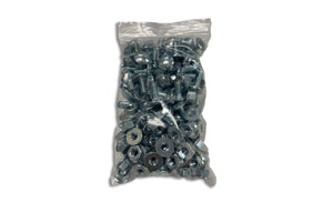Zinc Nuts & Coach Bolts 75 Pack for Handy Angle Metal Slotted Section