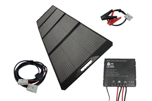 200W Premium ETFE Portable Solar Panel, MPPT Controller & Accessory Kit