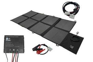 200W Premium Portable Folding Solar Panel Blanket, MPPT Controller & Accessories