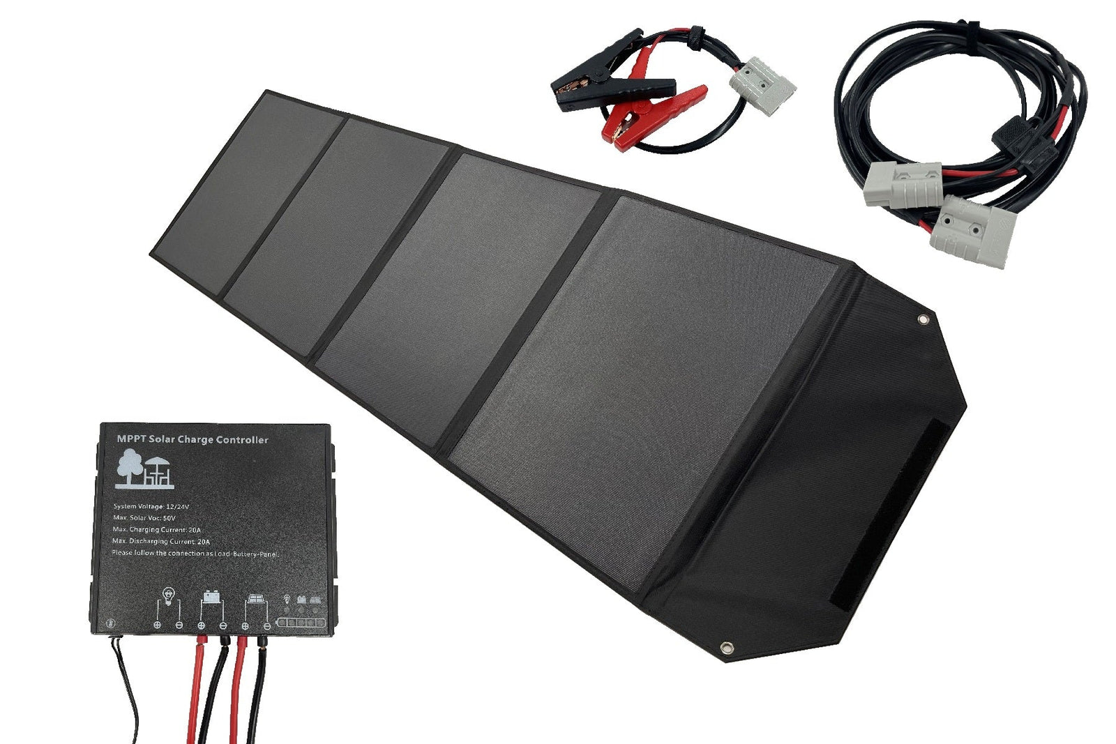 200W Premium ETFE Foldable Solar Panel Mat, MPPT Controller & Accessory Kit