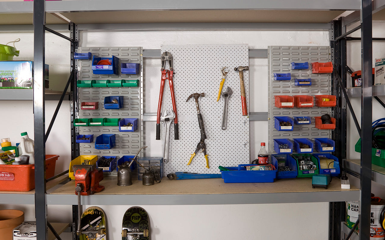 Australian Made Metal Louvre Panels - Grey Powdercoat - Stormor Shelving