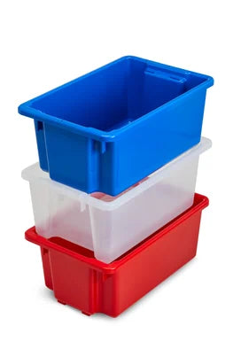 Fischer Plastics Stor-Tub 32 Blue Bin Crate and Container 32L