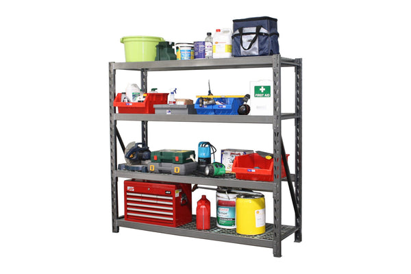 Industrial Shelving Heavy Duty Racks and Bays - Hammertone Grey ...
