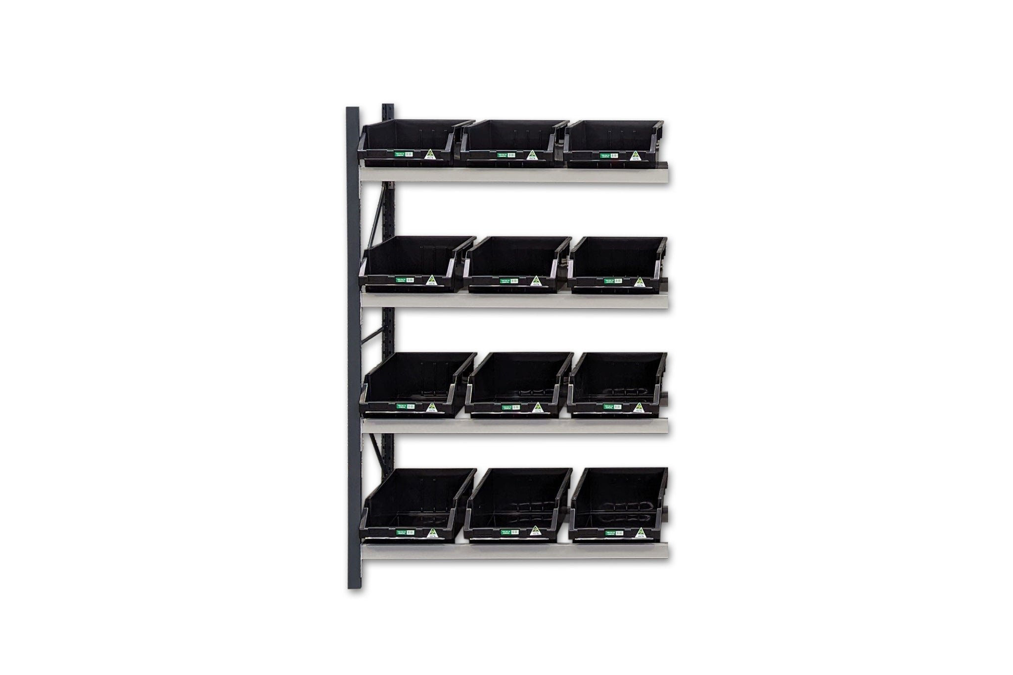 Stormor Premium Longspan Container Rack with Plastic Bins - Stormor ...