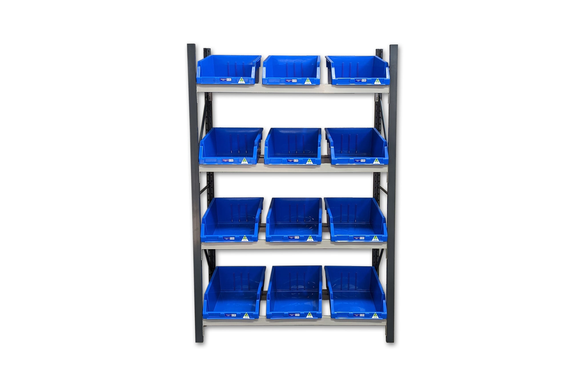 Stormor Premium Longspan Container Rack with Plastic Bins - Stormor ...