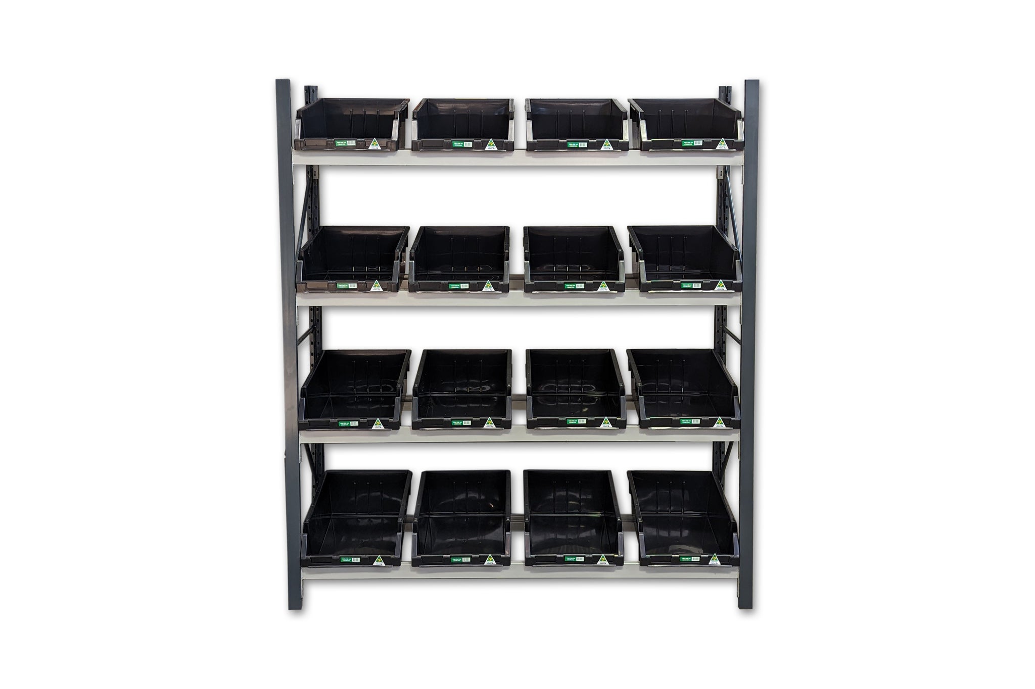 Stormor Premium Longspan Container Rack with Plastic Bins - Stormor ...