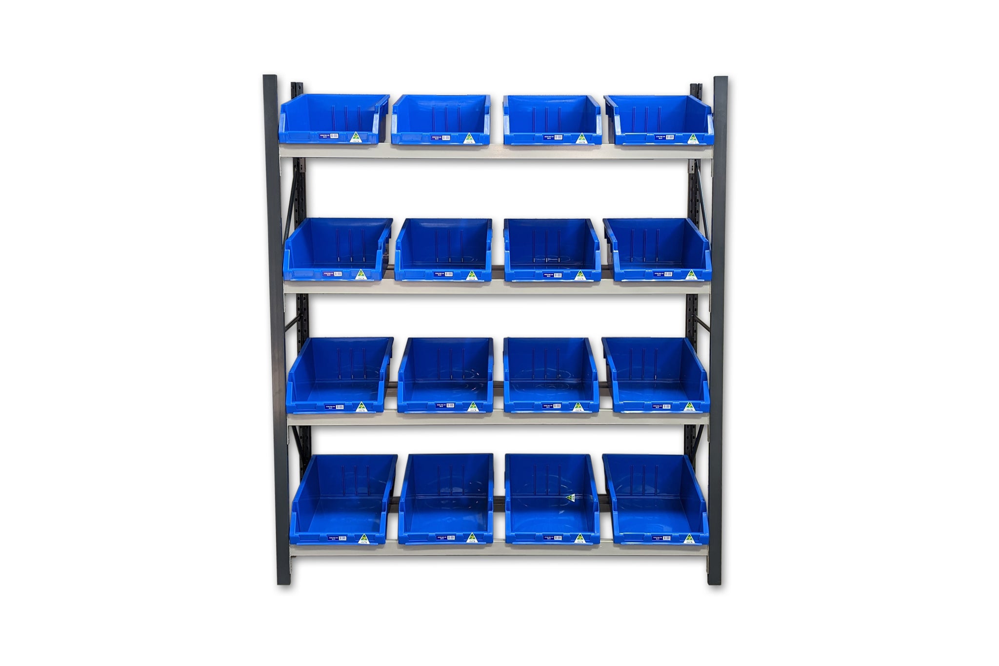 Stormor Premium Longspan Container Rack with Plastic Bins - Stormor ...