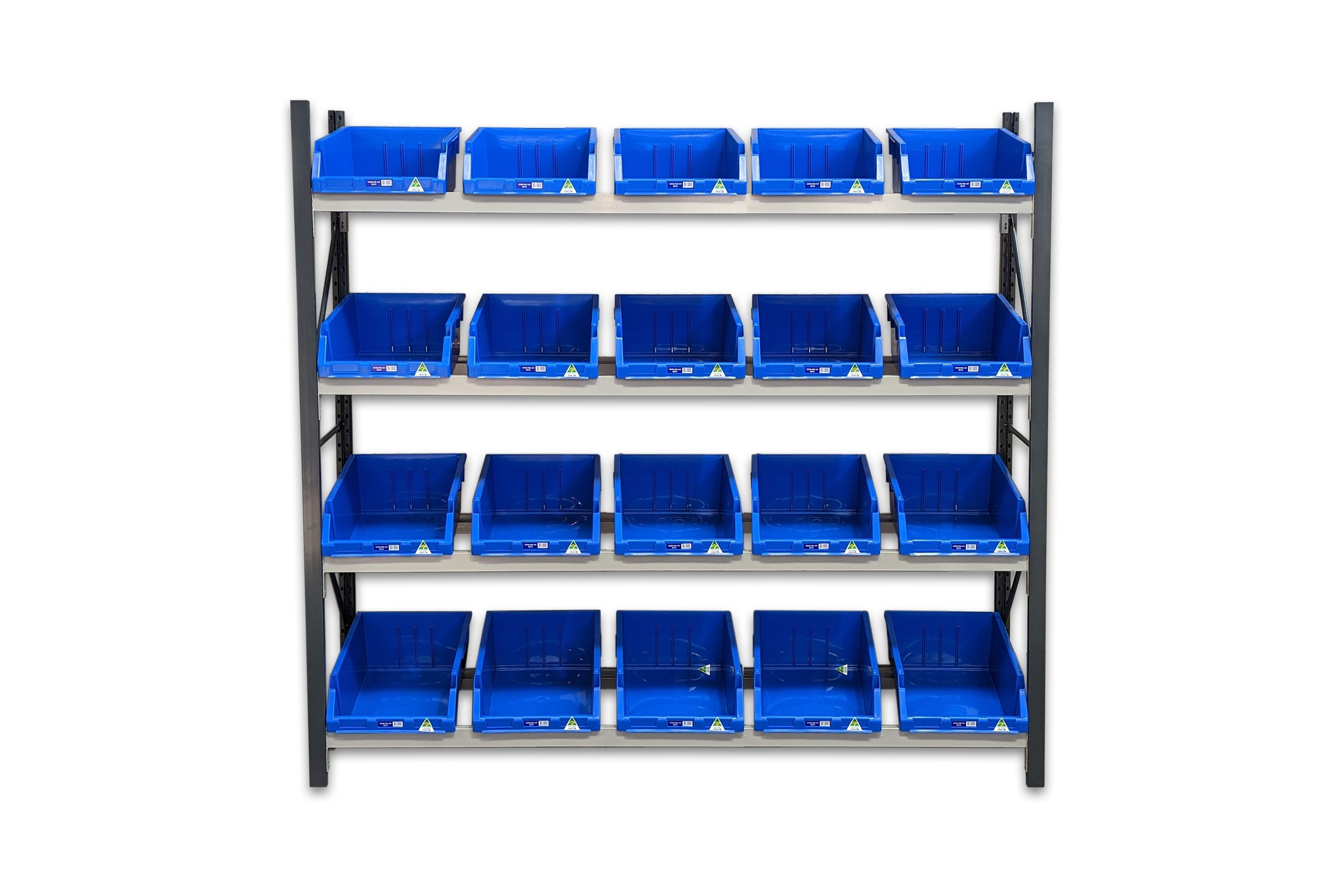 Stormor Premium Longspan Container Rack with Plastic Bins - Stormor ...
