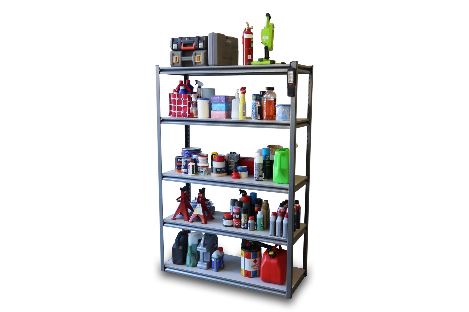 Summit Z Beam Heavy Duty Rivet Shelving Unit - Hammertone Grey ...